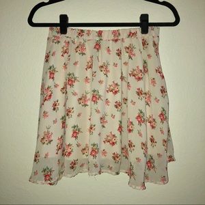 Wet Seal Skirt with Flowers